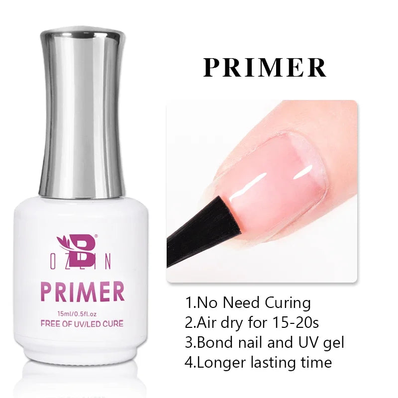 AWStorG 15ML Nail Tips Glue Gel For Falses Nail Tips Fast Extension 3 IN 1 Function Nails Art Transparent Gel Polish Soak Off UV