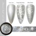 MEET ACROSS 8ml Pearl Shell Thread Gel Nail Polish 3D Semi Permanent Soak Off UV Gel Nail Art Varnish For Nails Manicure DIY