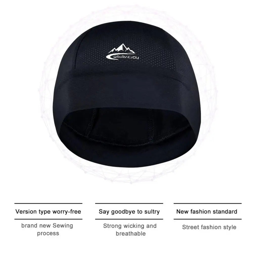 Cooling Skull Cap Helmet Lining Breathable Sweat Wicking Cycling Sports Running Hat Comfortable Outdoor Hiking Cap Quick Dry Cap
