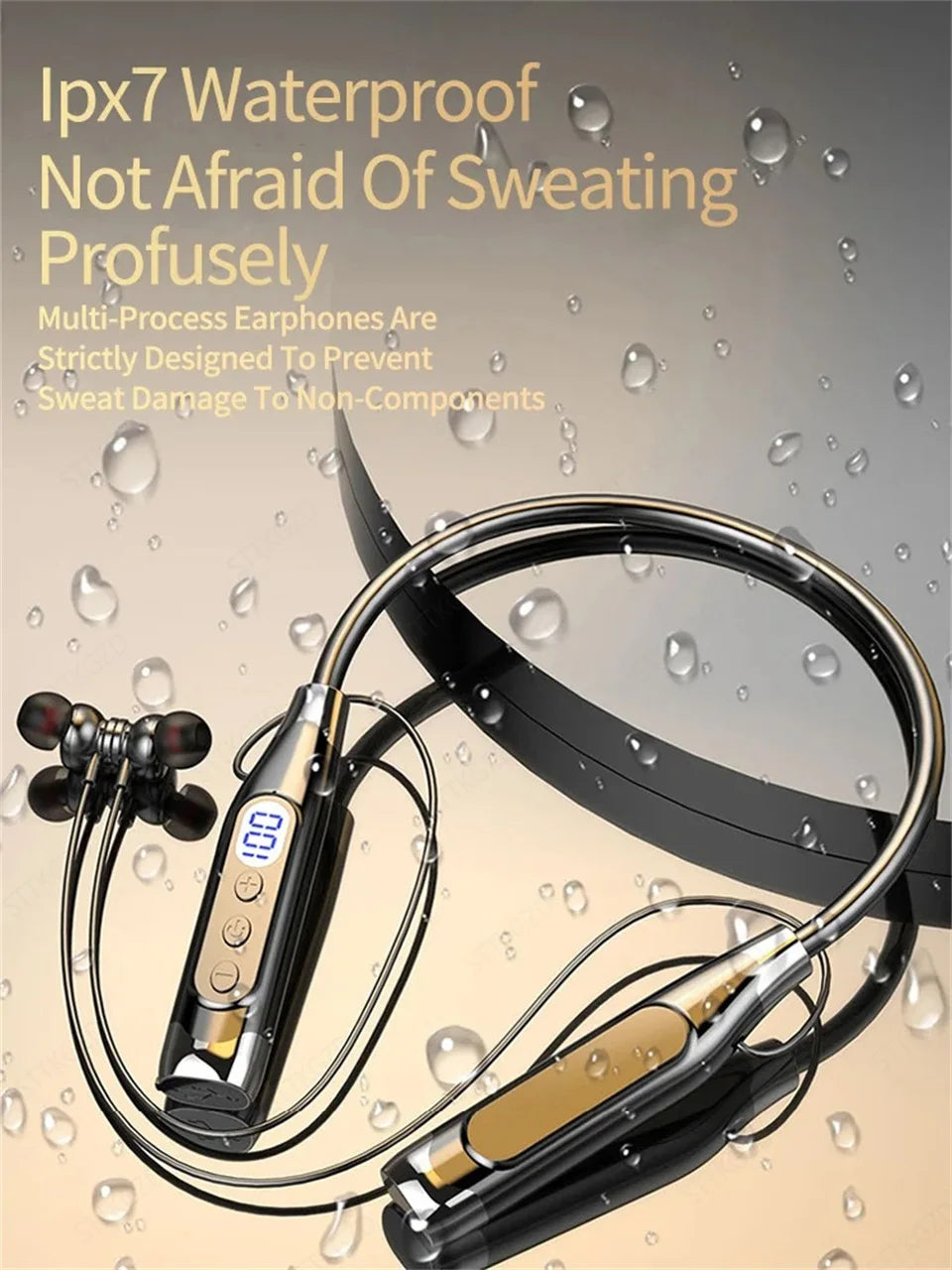 Wireless Headphones Neckband Bluetooth Earphone With Microphone  Long Battery Auriculares High Quality Headset Sport For TF Card