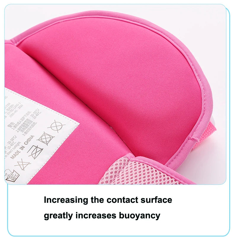 Newborn non inflatable buoyancy swim vest Professional baby neck protection swimming vest Anti rollover baby buoyancy swimsuit