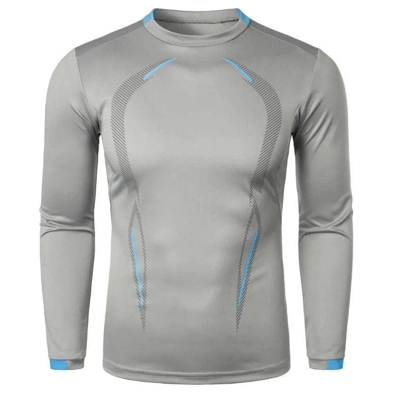 New Men's Sports Training Long Sleeve Quick-dry T-shirt Fitness Lightweight Streetwear Breathable Oversized T Shirts for Men