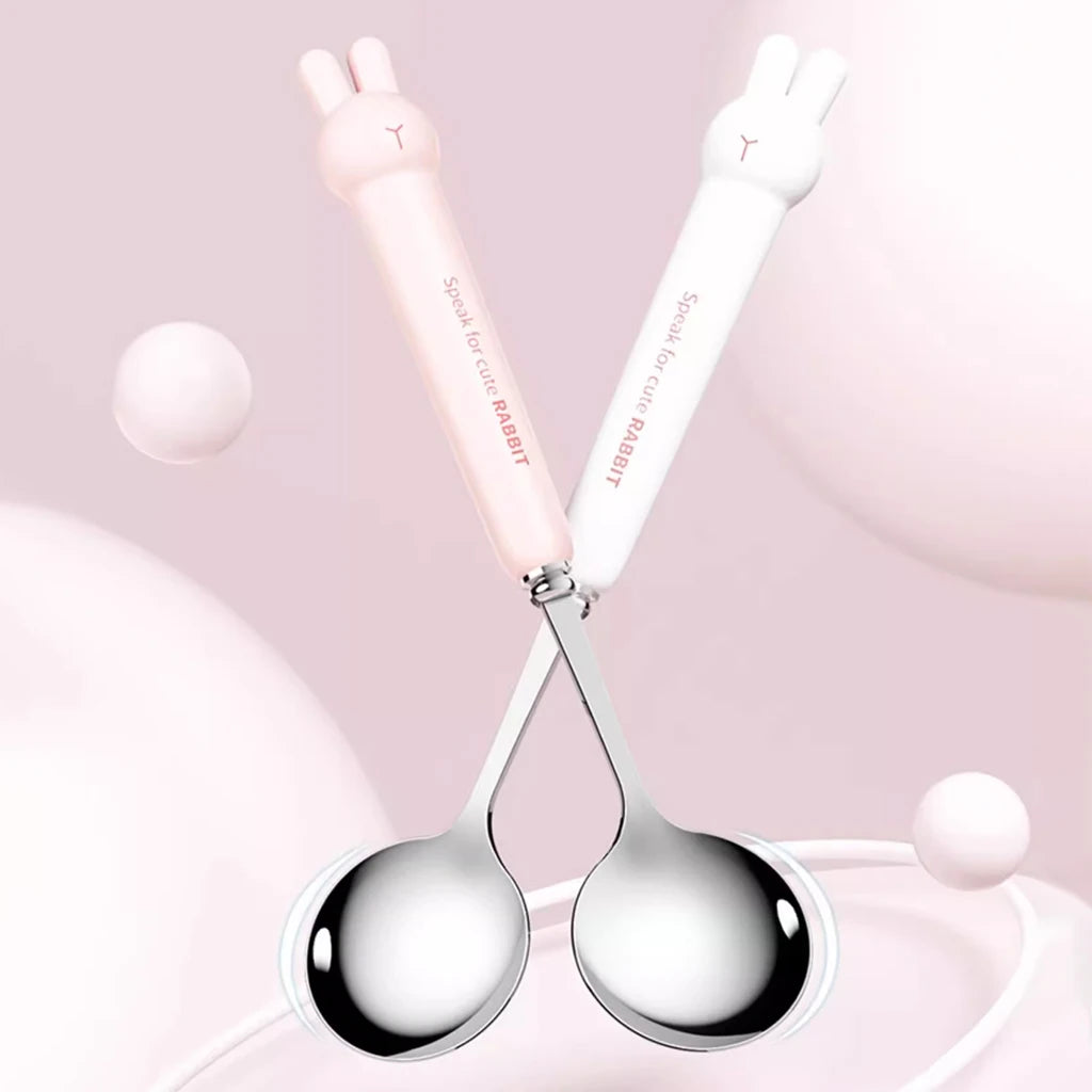 3/4PCS Cute Portable Dinnerware Set Reusable 304 Stainless Steel Fork Spoon Chopsticks With Box Cutlery For Kid Student