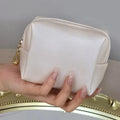Mini Makeup Bags for Purse PU Cosmetic Bag Waterproof Toiletry Bag Traveling Makeup Bag Lipstick Cosmetic Pouch Travel Organizer