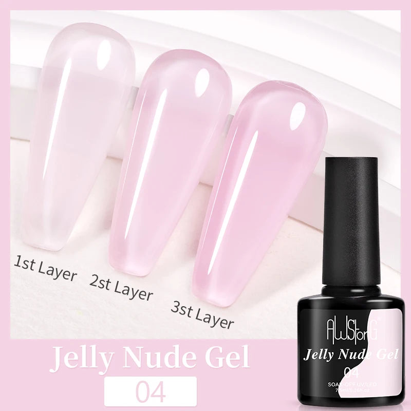 AWStorG 15ML Nail Tips Glue Gel For Falses Nail Tips Fast Extension 3 IN 1 Function Nails Art Transparent Gel Polish Soak Off UV