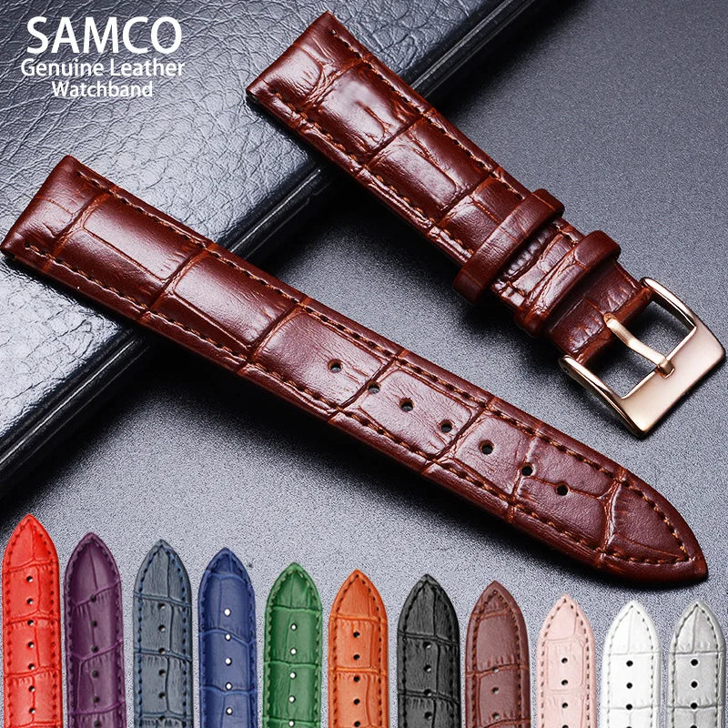 Premium Genuine Leather Watch Band – Multi-Size Wrist Strap
