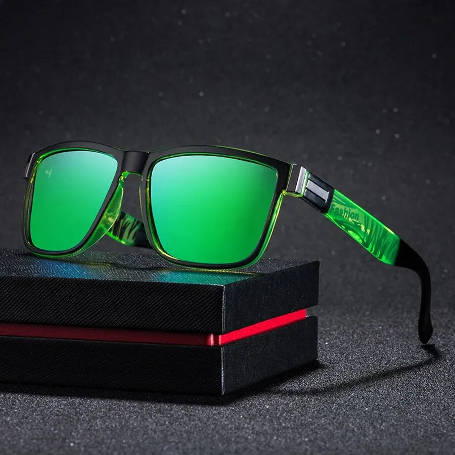 Fashionable Men Women Sunglasses Luxury Brand Designer Sun Glasses Vintage Square Driving Fishing Man Eyewear
