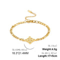 Witchcraft Irish Celtic Knot Charms Bracelets Stainless Steel Witch Knot Chain Bracelet Women Men Vintage Love Jewelry Gifts