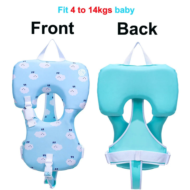 Newborn non inflatable buoyancy swim vest Professional baby neck protection swimming vest Anti rollover baby buoyancy swimsuit