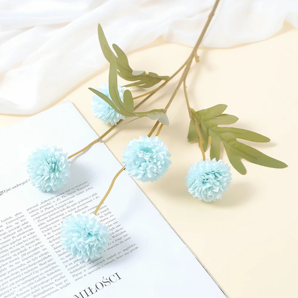 1Pcs Artificial Flowers Bouquet 51CM Hydrangea Fake Flowers for Home Decor Gardern Wedding Decoration Valentine's Day Ornament