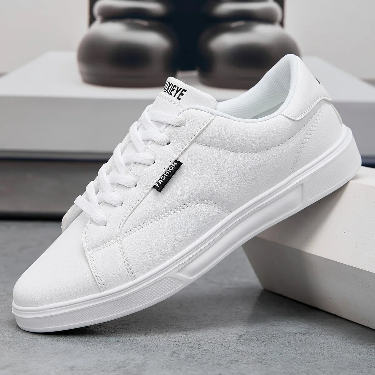 White Leather Sneakers – Comfortable Casual Shoes for Men & Women