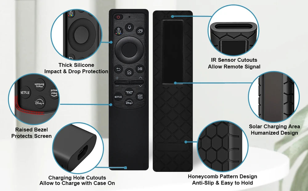 BN59-01385 BN59-01386 TM2280E Silicone Cover For Smart TV Solar Cell Remote Control