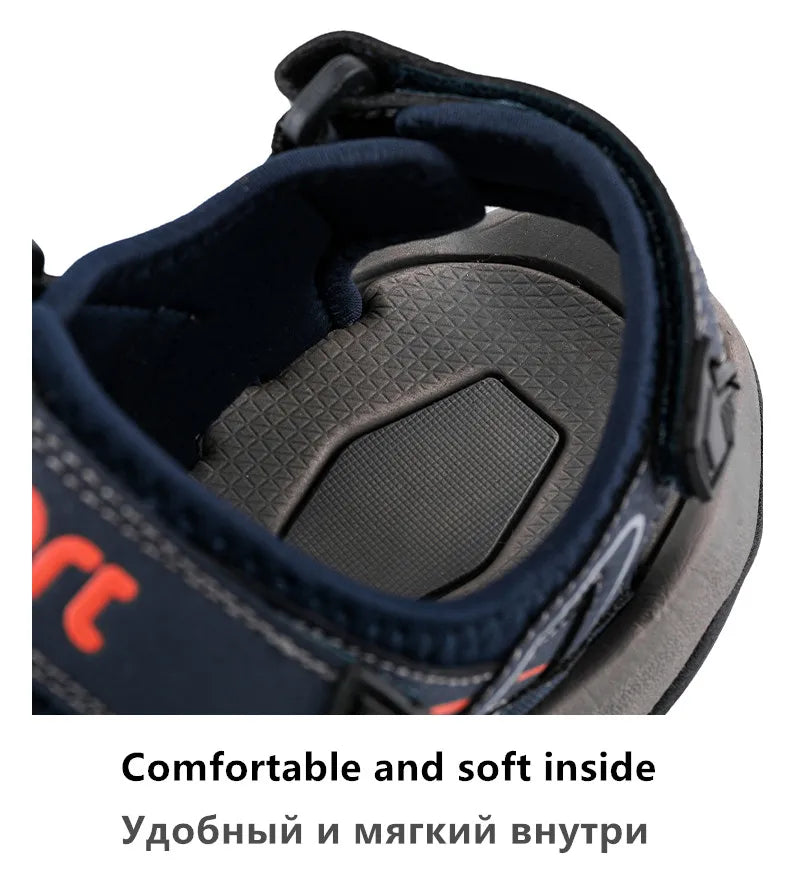 New Summer Men's Sandals Outdoor Classic Soft Large Size Beach Sandals Platform Wading Shoes Men Sneakers Rome Non-Slip Sandals
