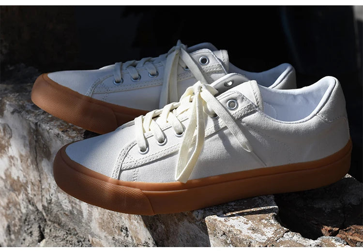 Goluck Designer Luxury Black White Canvas Sneaker Men's Women's Skateboar Shoes Steetwear Vulc Breathable Durable soft Footwear
