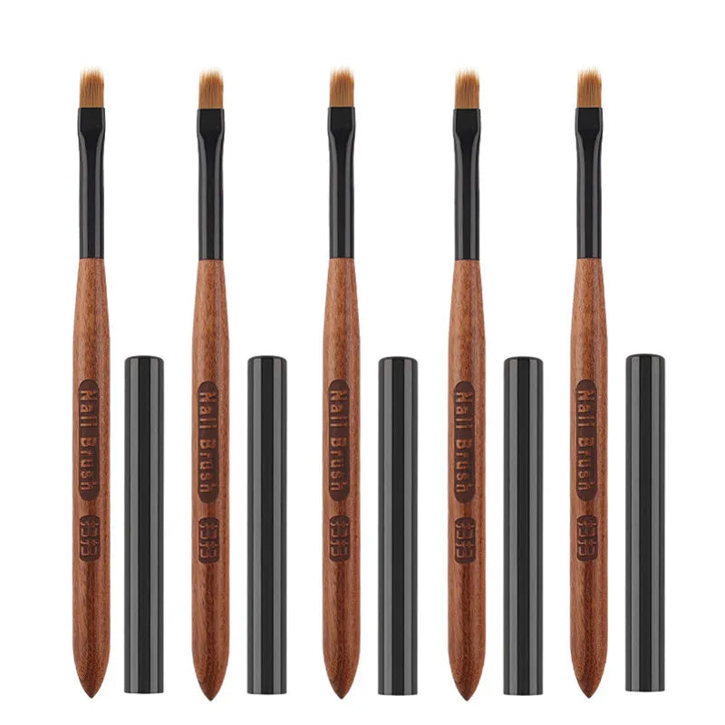 Gradient Nail Art Brush Acrylic Nail Ombre Pen DIY UV Gel Brushes Painting Drawing Flowers Nails Brush Manicure Tools for Salon
