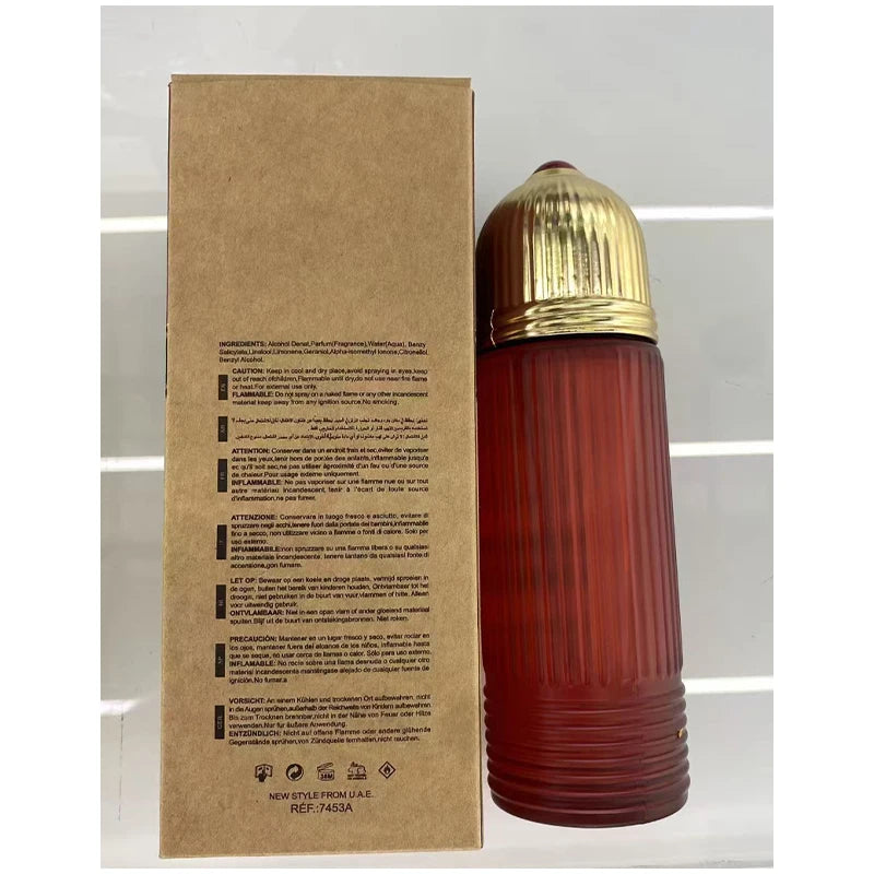 Arabian Unisex Perfume Dubai Luxury Brand Unisex Oud Perfume Confident Masculine Fragrance Clove Water Lily Body Perfume Spray