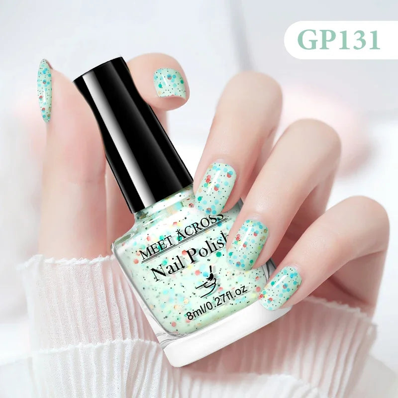 8ml Water-Based Nail Polish 48 Colors Long Lasting Quick Drying No Need of Lamp to Cure Nail Supplies Vernis for Nails Manicure