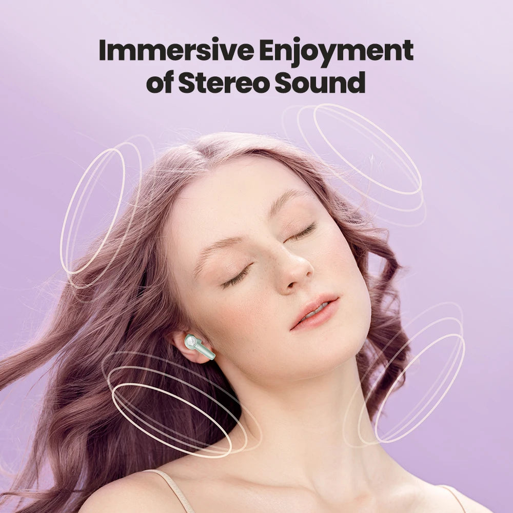 Toocki ENC TWS Earphones Wireless Bluetooth 5.3 HiFi Headphone Noise Canceling Toucn Contro Touch Control In Ear Sport Earbuds