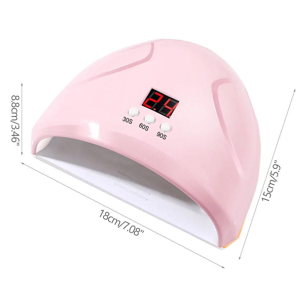 LULAA Portable Nail Lamp Professional Fast Curing Nail Dryer  UV LED Nail Light for Acrylic nails Gel polish Travel Home