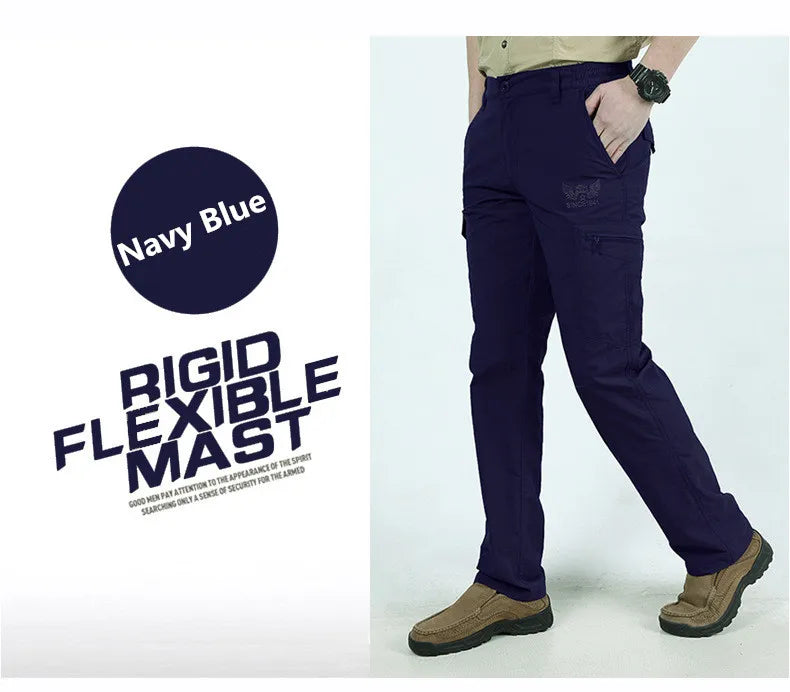 Tactical Waterproof Cargo Pants Men Summer Quick Dry Long Trousers Male Outdoor Sport Trekking Camping Fishing Pants Size M-4XL
