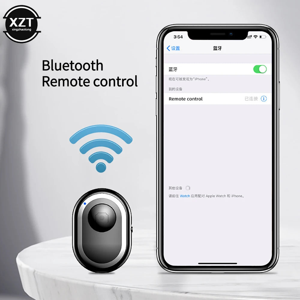 NEW Mini Bluetooth-compatible Remote Control Button Wireless Controller Self-timer Trigger Release Selfie For Smartphones Camera