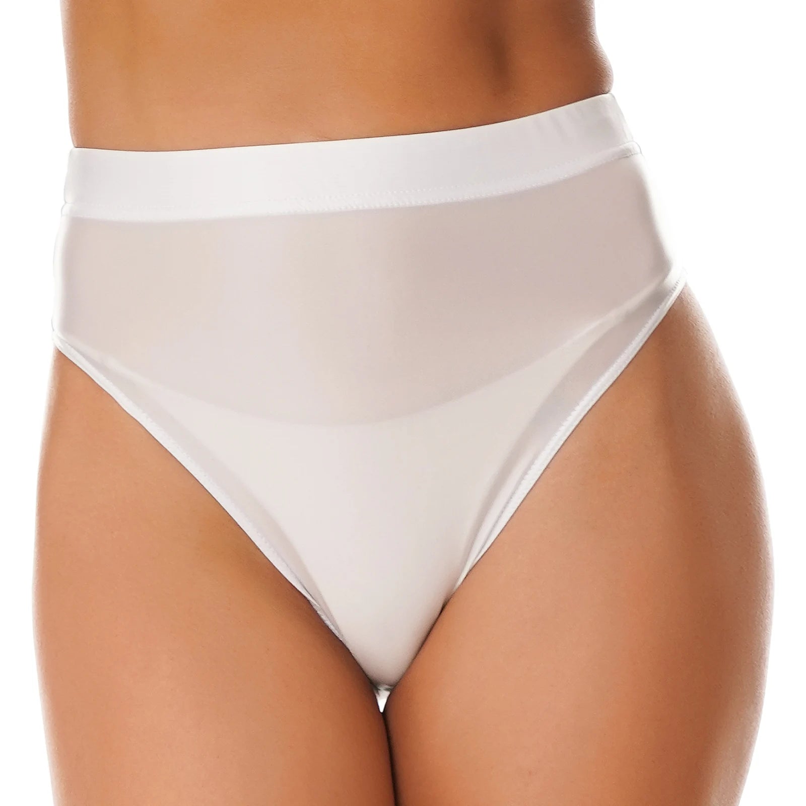 Elegant Women's Panties Glossy Breathable Underwear Sexy Lingerie High Waist Briefs Satin Underpants Knickers Swimsuit Bottoms