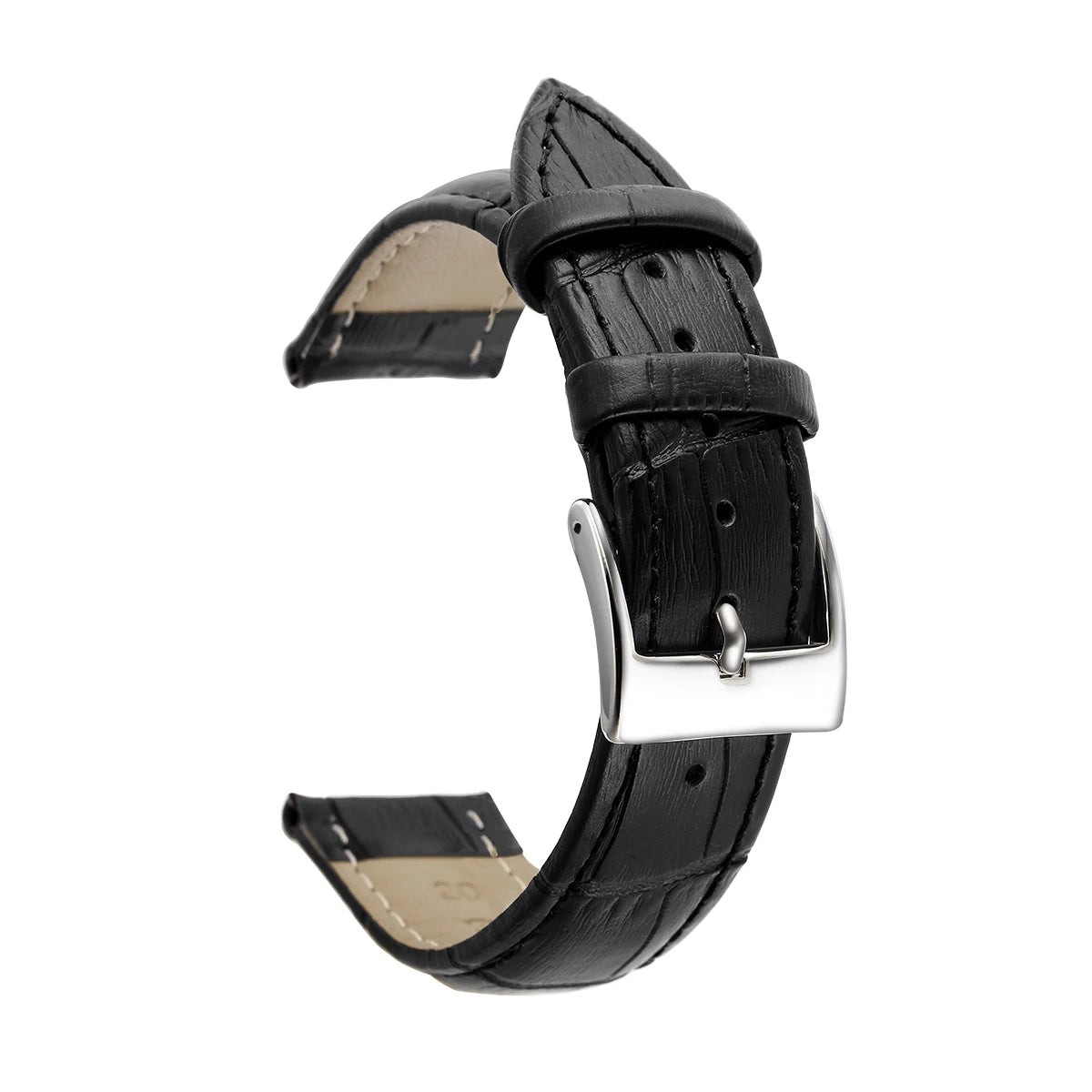 Premium Genuine Leather Watch Band – Multi-Size Wrist Strap