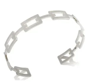 Stainless Steel Crystal Bracelet Bangle – Elegant 3-Stone Fashion Jewelry