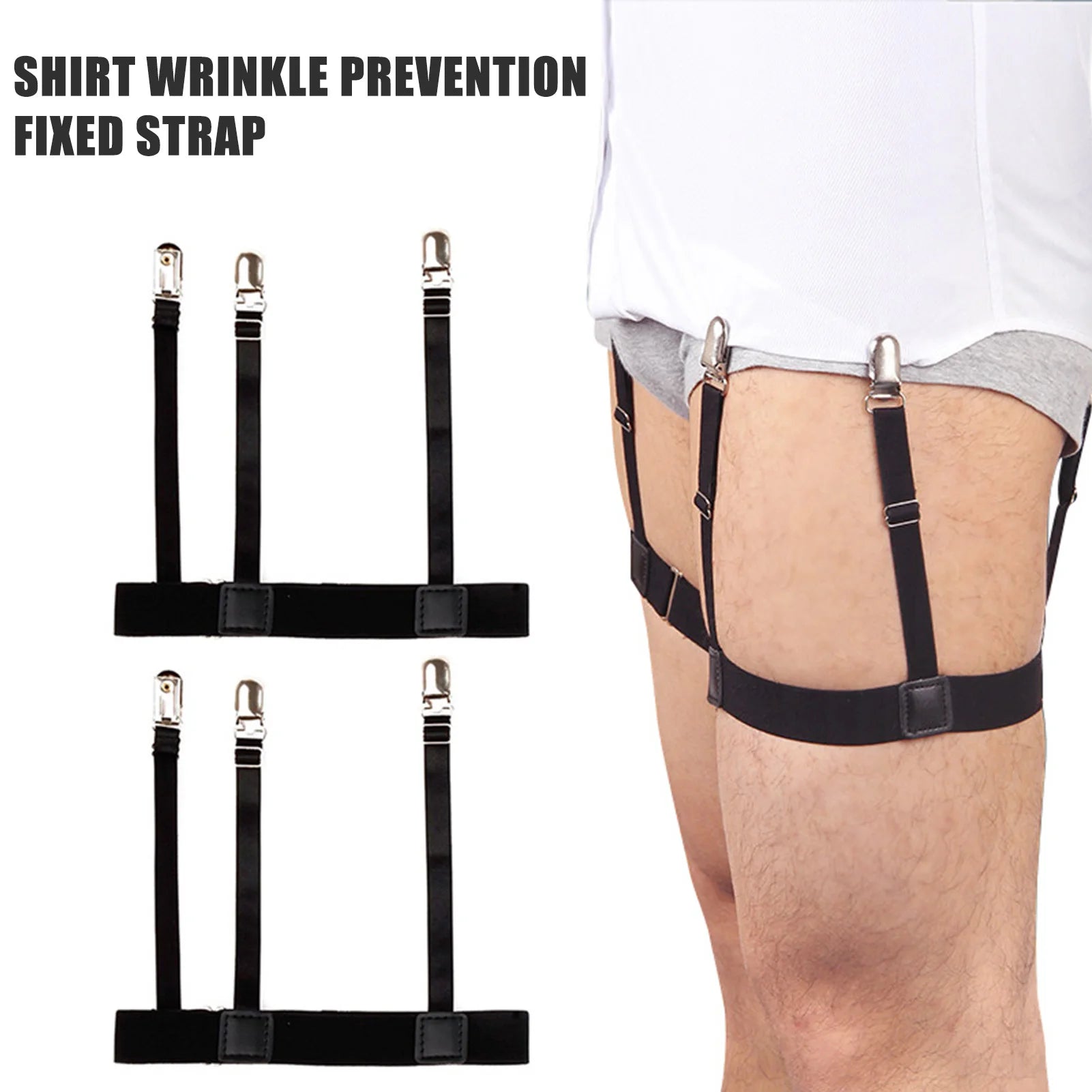 Shirt Stays Clips n Women Comfort Hidden Suspender Belt Shirt Lock Straps n Police and Military