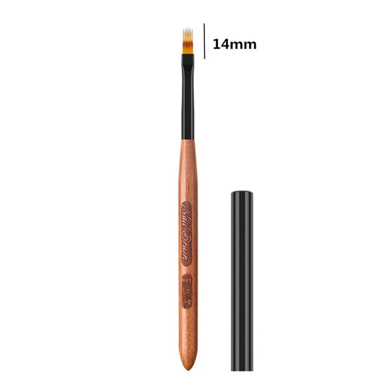 Gradient Nail Art Brush Acrylic Nail Ombre Pen DIY UV Gel Brushes Painting Drawing Flowers Nails Brush Manicure Tools for Salon