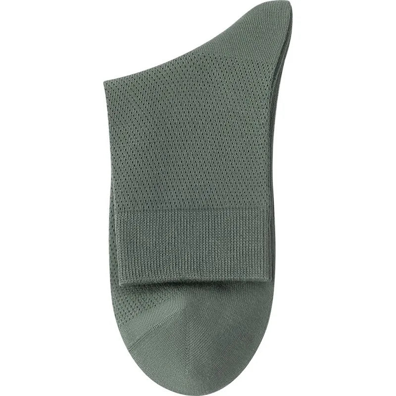 3pairs Men's Odor-Resistant and Sweat-Absorbing Mid-Calf Socks Fashion High Quality Breathable Ankle Sock Solid Color Sports Sox
