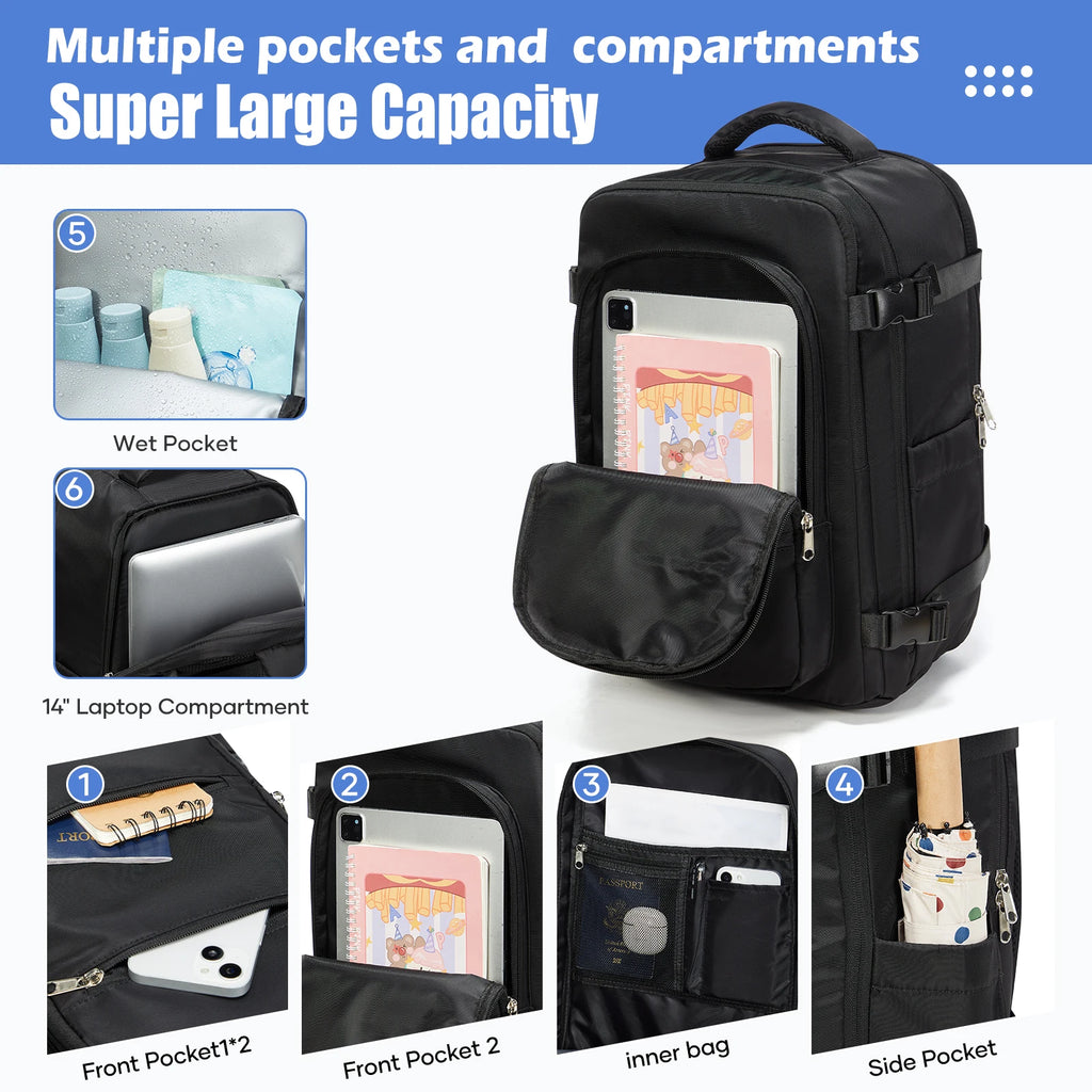 Vacuum Storage Bag, Ryanair 40x30x20 Backpack, Vacuum Backpack, Hand Luggage Travel Backpack Men Work Backpack  Cabin Laptop Bag
