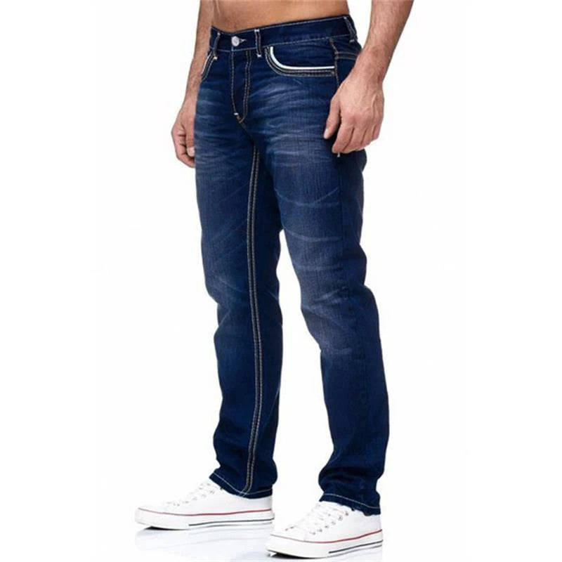 Men's Washed Straight Boyfriend Jeans – Spring & Summer Style