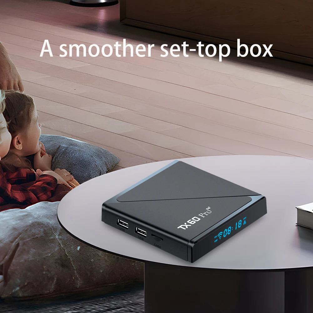Android 16 Smart TV Box Pro 16GB+256GB Media Player With Voice Control 14K 2.4G/5G Dual WiFi Set Top Box with Remote Android Box