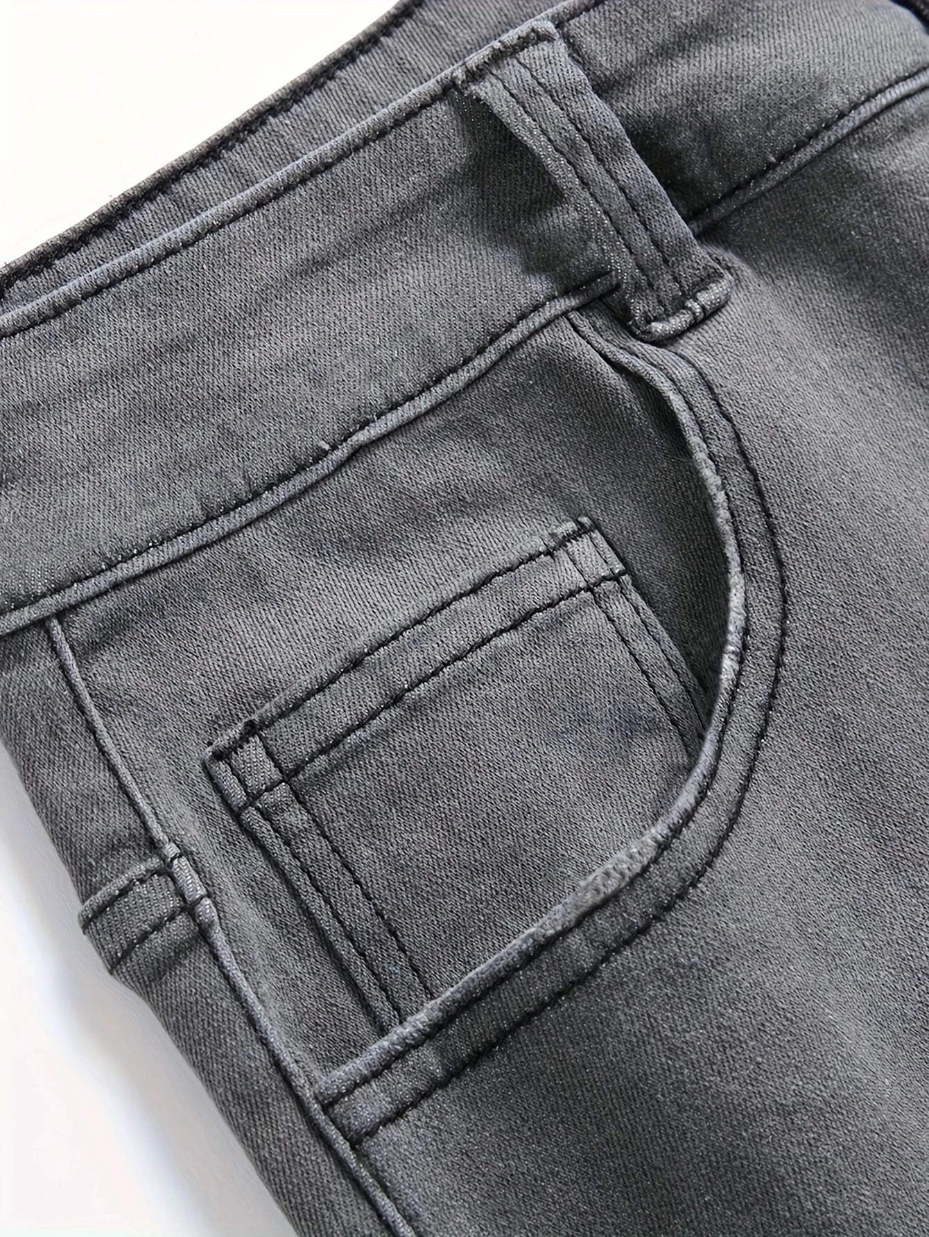 Men's Distressed Grey Jeans | Street Style Slim - Fit Ripped Denim Pants | Trendy Casual Trousers for Daily & Hip - Hop Looks