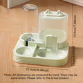 2-in-1 Large Pet Feeder & Water Dispenser – Food & Water Bowl Combo