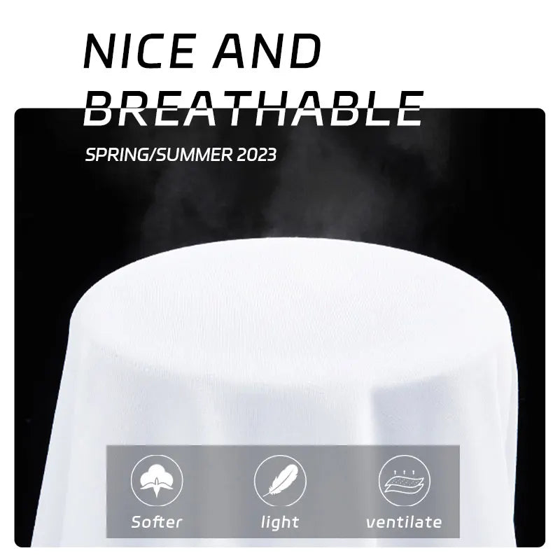 New Men's Running Shirt Bottom Tops Athletic Casual Breathable Moisture Wicking T-Shirt Gym Workout Soft Short Sleeve Sportswear