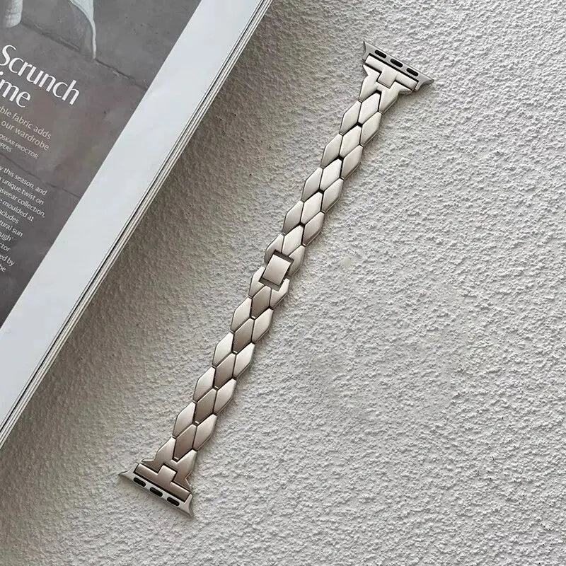 Super New Starlight Metal Bracelet For Apple Watch Band 8 7 6 3 4 5 SE Women Strap For IWatch Ultra 41mm 38mm 40mm 49 42 44 45