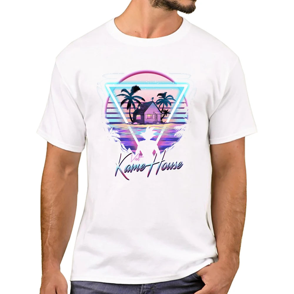 TEEHUB Kame House Print T-Shirt Fashion Cool O-neck Hattori Hanzo Men's T Shirt Short Sleeve Casual Men Clothing