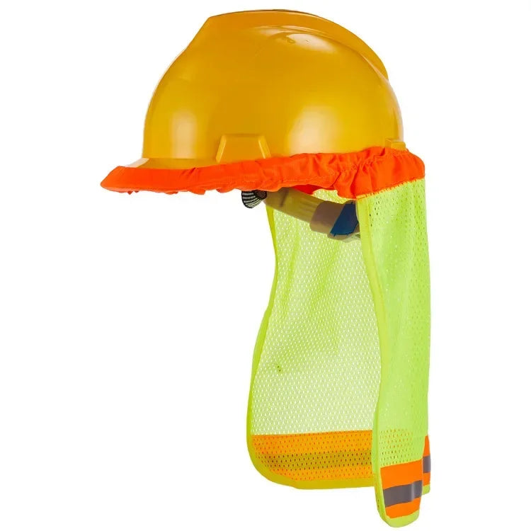 Construction Safety Reflective Hard Hat Neck Shield Helmet Sun Shade Reflective Stripe Kit Summer Sun Protection Prevent Sunburn