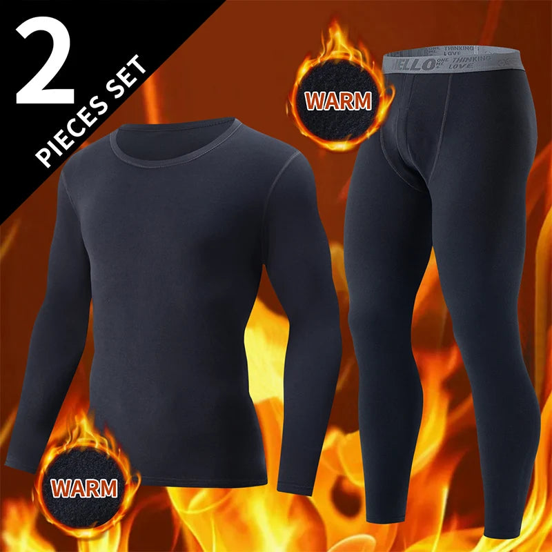 1/2/4-Piece Men's Long-sleeved Trousers In Autumn And Winter Thermal Underwear Casual Joker Sports Fitness Solid Color Suit
