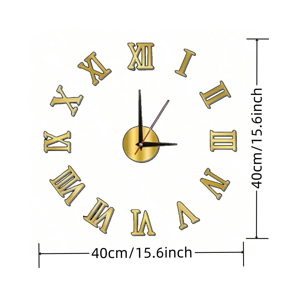 New Modern Design Large Wall Clock 3D DIY Quartz Clocks Fashion Watches Acrylic Mirror Stickers Living Room Home Decor Horloge