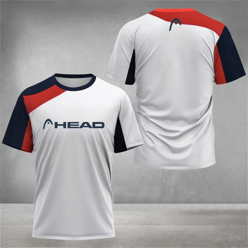2026 Top Breathable Mens T Shirt Outdoor Badminton Table Tennis Jersey O Neck Short Sleeve Loose Top New Mountaineering Clothing