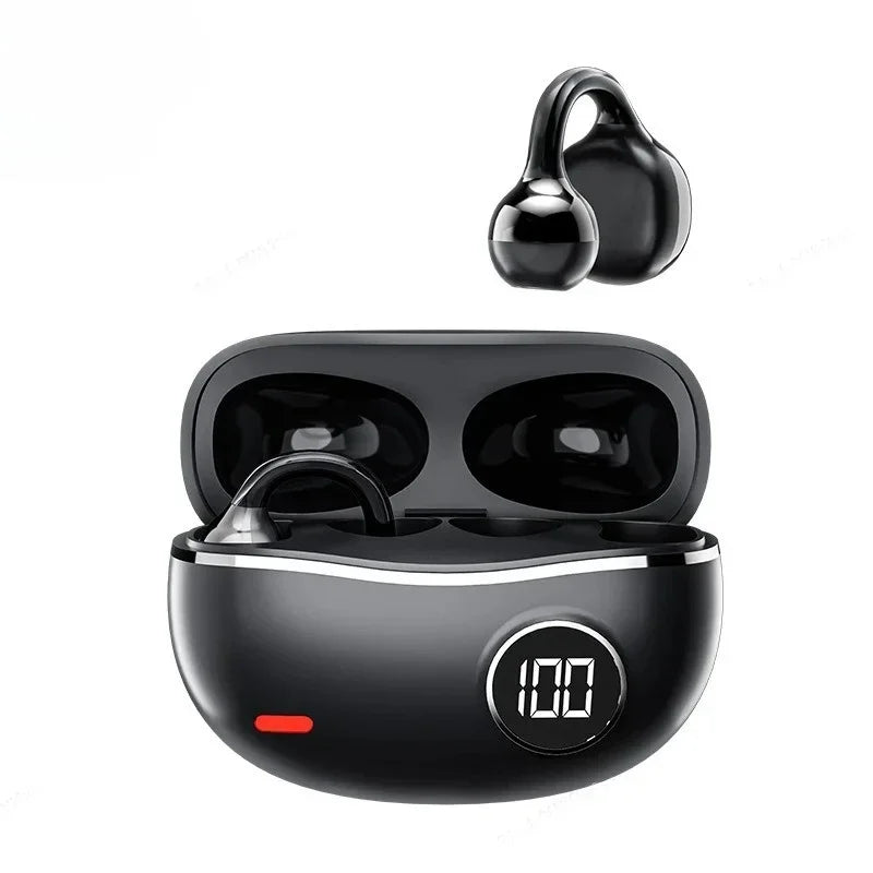 Bluetooth 5.4 Wireless Earphones with Digital Display Dolby-Quality Hi-Fi Audio Dynamic Sound Range and Integrated Call Mic
