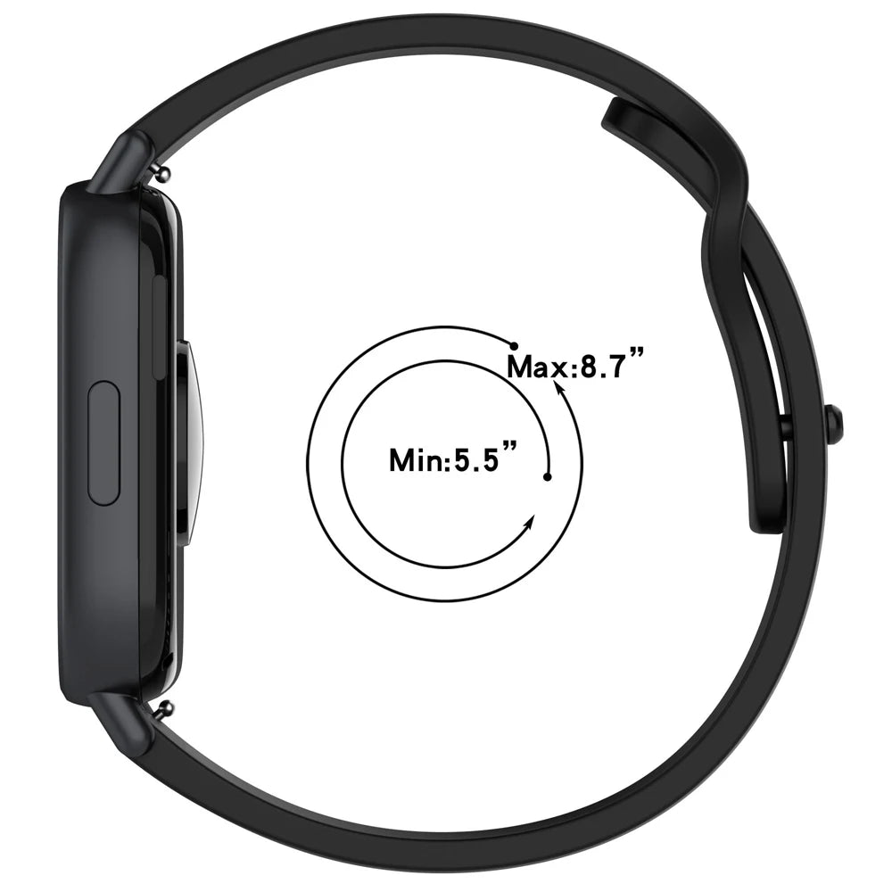 2pecs Watches Strap 22mm For Redmi Watch 5 Active/Lite Soft Silicone Band Sports Wristband For Xiaomi Watch 2 Pro/S4 S1 Bracelet