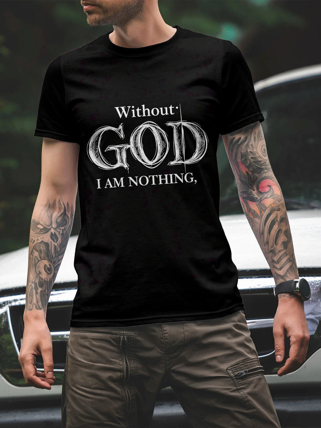 Men's Fashion 3D Printed Men's T-Shirt Crew Neck Short Sleeve, Summer Crew Neck T-Shirt Casual Wear, Polyester Fiber Regular,