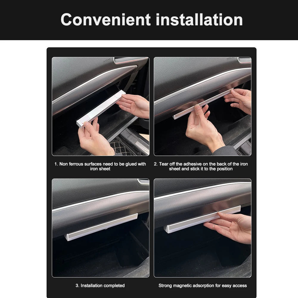 LED Car Sensor Light 10/20/30CM Automatic Induction Light Type-c Rechargeable Smart Lighting Magnetic Maual/Sensing Mode Lamp