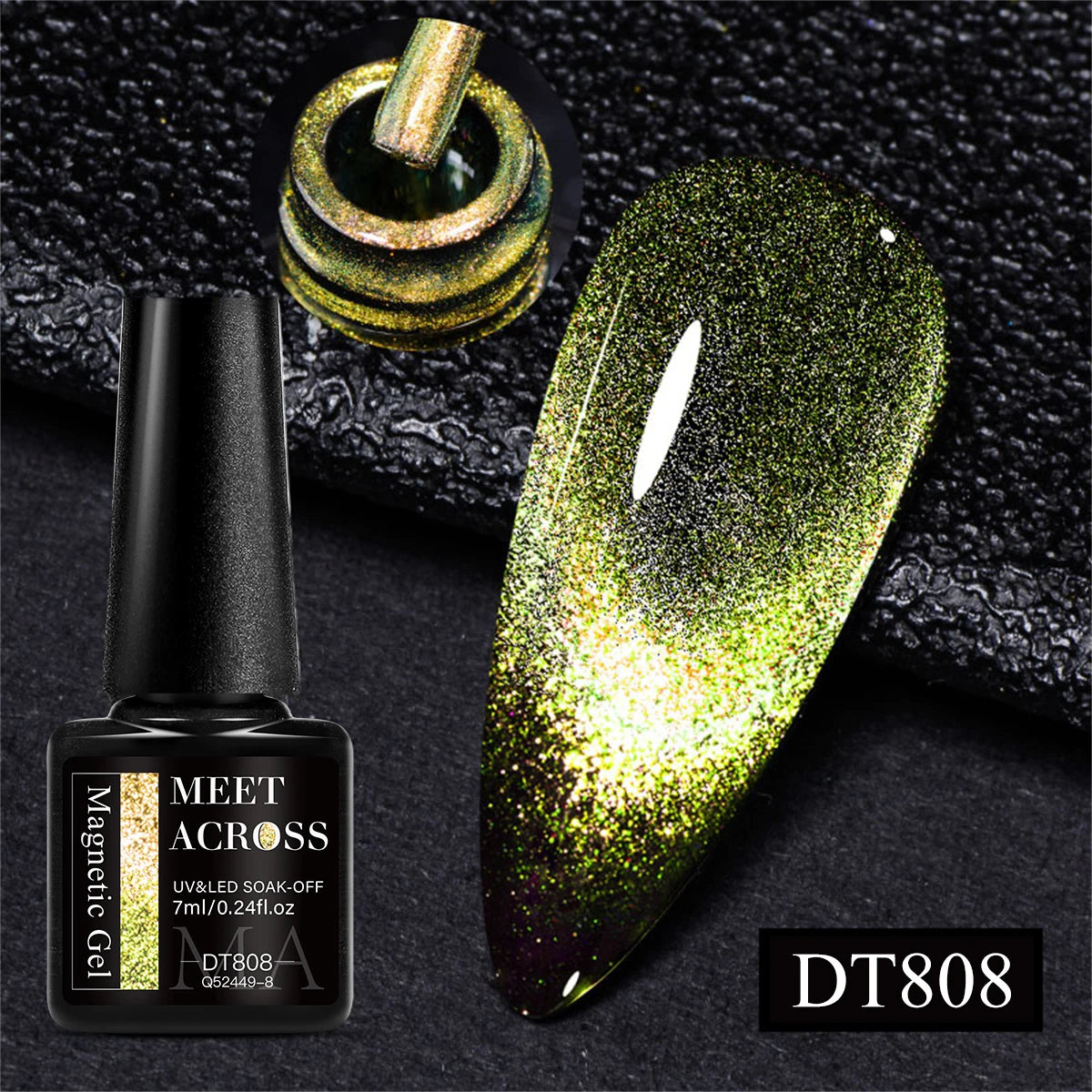 7ml Aurora Cat Magnetic Gel Nail Polish Blue Nails Sparkling Glitter Semi-Permanent Nail Art Soak Off UV Gel Varnish Manicure