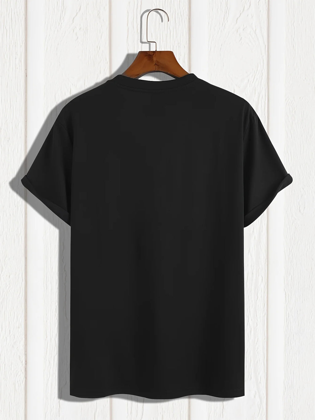 Men's PARIS Letter Print T-Shirt | 100% Cotton Slim Fit Casual Tee