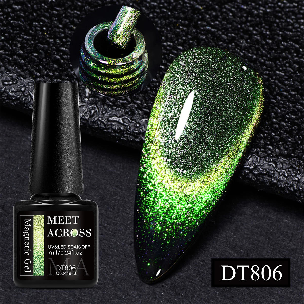 7ml Aurora Cat Magnetic Gel Nail Polish Blue Nails Sparkling Glitter Semi-Permanent Nail Art Soak Off UV Gel Varnish Manicure